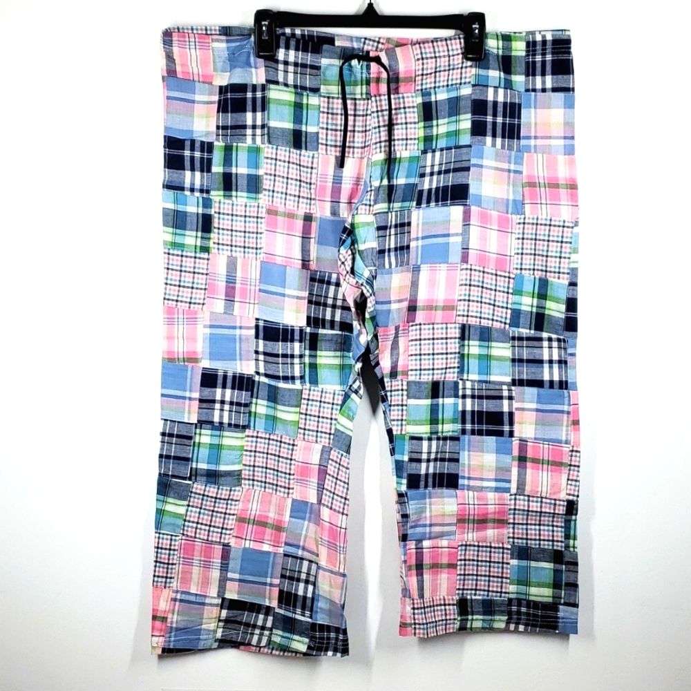 Vintage Ida Claire Patchwork Drawstring Golf Pants XL NWT